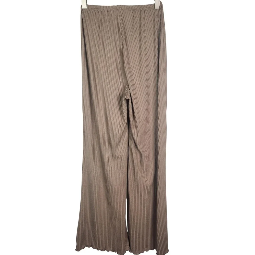 TALULAH Val Lounge Set Womens Small Ribbed Top Wide Leg Pant Knit Oversized - Picture 4 of 16